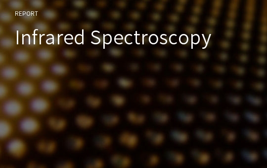 Infrared Spectroscopy