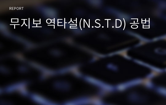 무지보 역타설(N.S.T.D) 공법