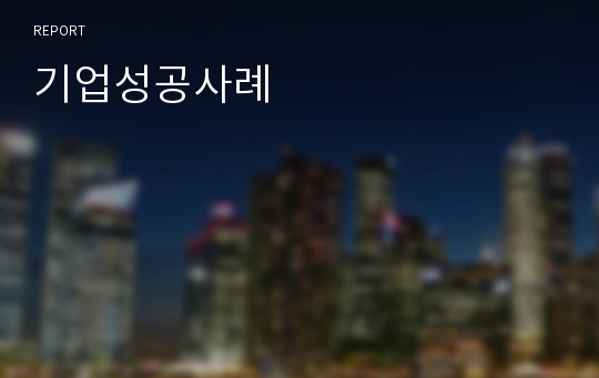 기업성공사례