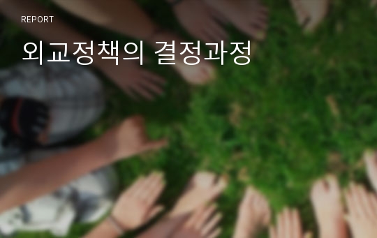 외교정책의 결정과정