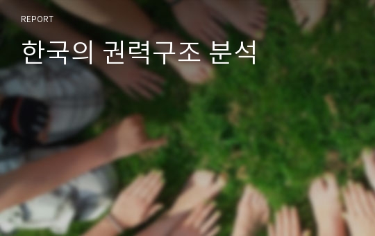 한국의 권력구조 분석