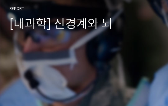 [내과학] 신경계와 뇌