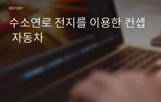 수소연로 전지를 이용한 컨셉 자동차