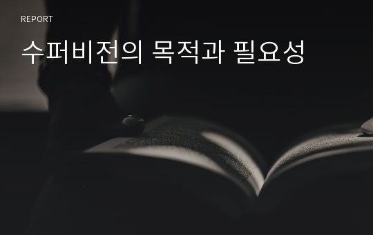 수퍼비전의 목적과 필요성