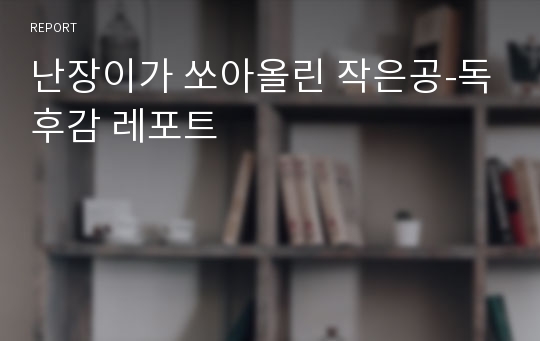 난장이가 쏘아올린 작은공-독후감 레포트