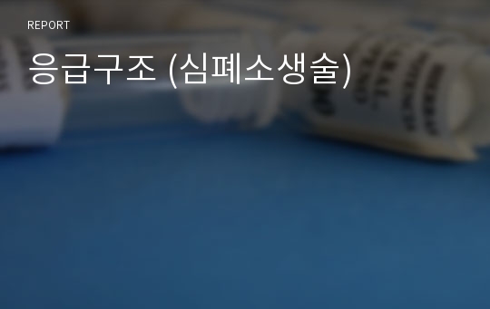 응급구조 (심폐소생술)