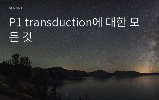 P1 transduction에 대한 모든 것