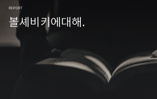 볼셰비키에대해.