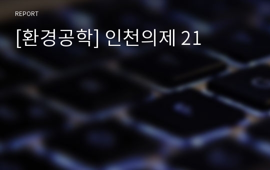 [환경공학] 인천의제 21