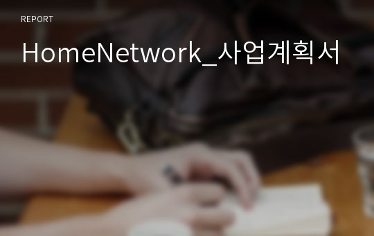 HomeNetwork_사업계획서