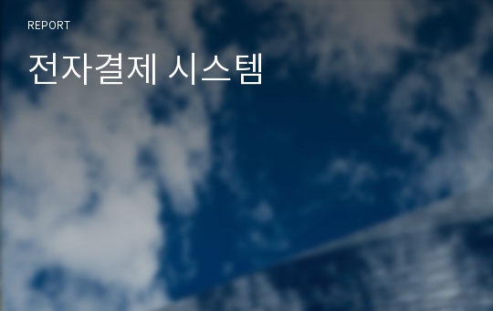 전자결제 시스템