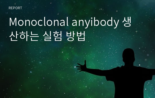 Monoclonal anyibody 생산하는 실험 방법