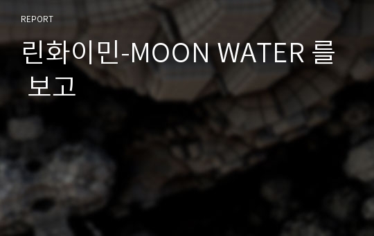 린화이민-MOON WATER 를 보고