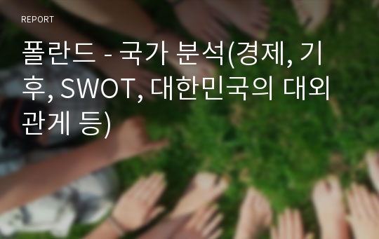 폴란드 - 국가 분석(경제, 기후, SWOT, 대한민국의 대외관게 등)