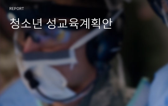 청소년 성교육계획안