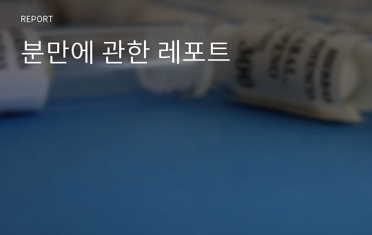 분만에 관한 레포트