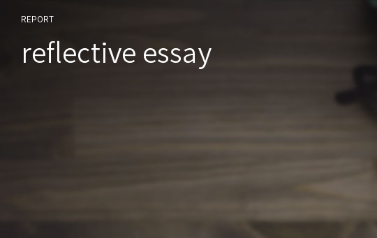 reflective essay