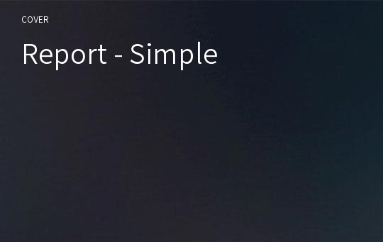 Report - Simple