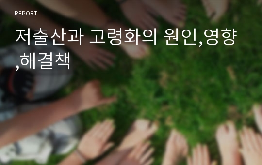 저출산과 고령화의 원인,영향,해결책