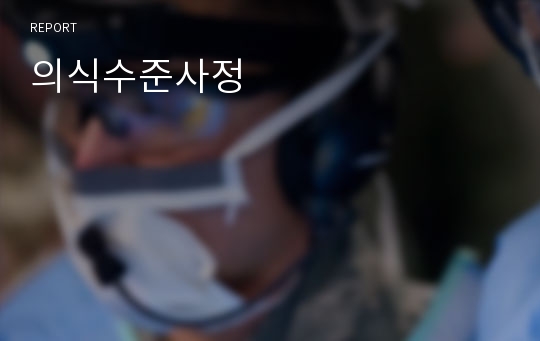 의식수준사정