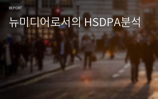 뉴미디어로서의 HSDPA분석