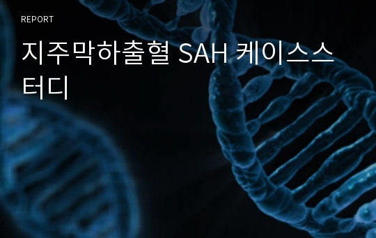 지주막하출혈 SAH 케이스스터디