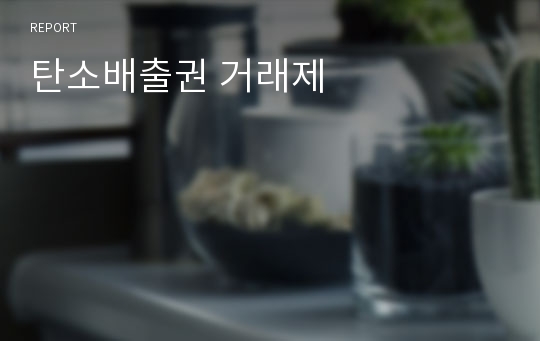 탄소배출권 거래제