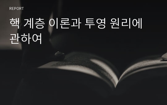 핵 계층 이론과 투영 원리에 관하여