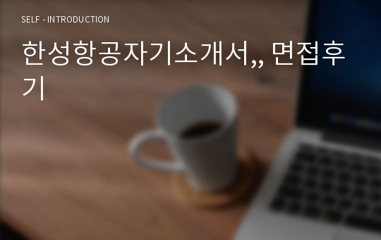 한성항공자기소개서,, 면접후기