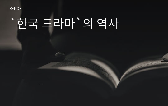 `한국 드라마`의 역사