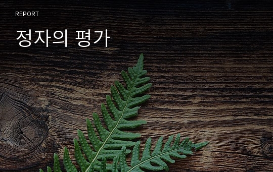 정자의 평가