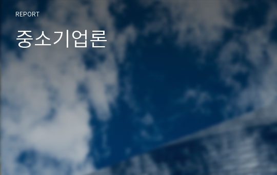 중소기업론