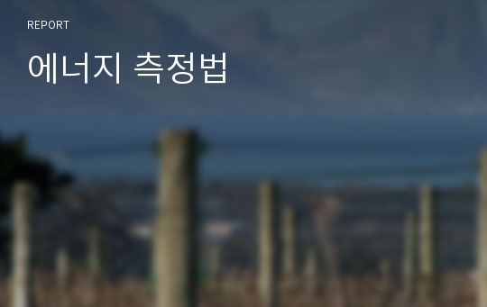 에너지 측정법