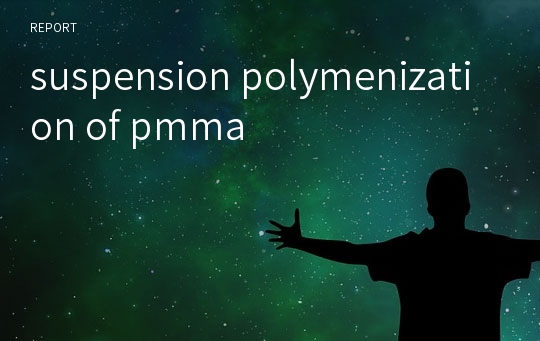 suspension polymenization of pmma