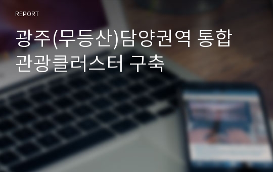 광주(무등산)담양권역 통합 관광클러스터 구축