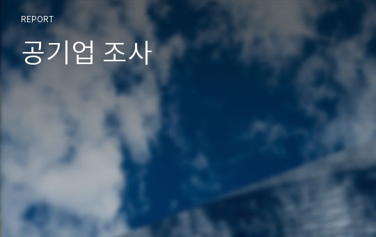 공기업 조사