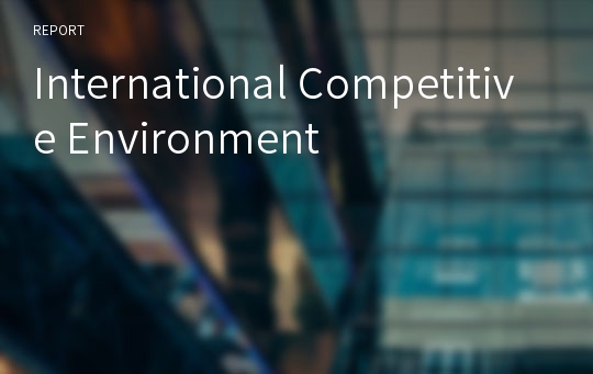 International Competitive Environment