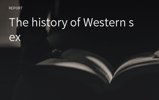 The history of Western sex