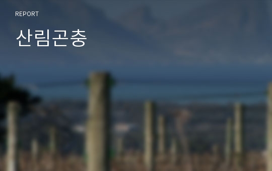 산림곤충