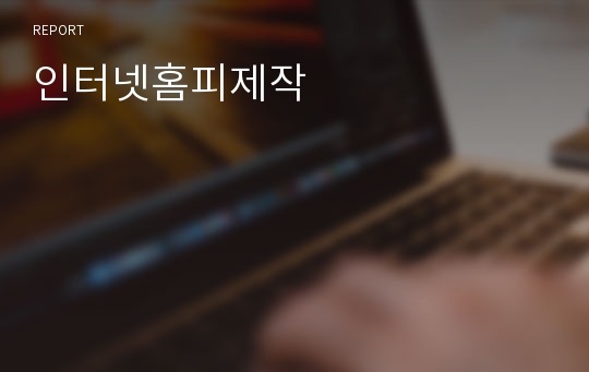 인터넷홈피제작