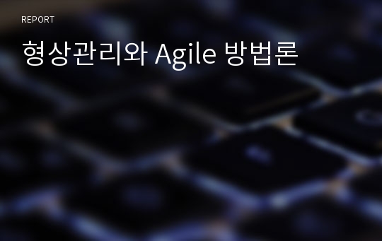 형상관리와 Agile 방법론