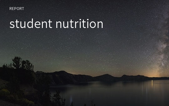 student nutrition