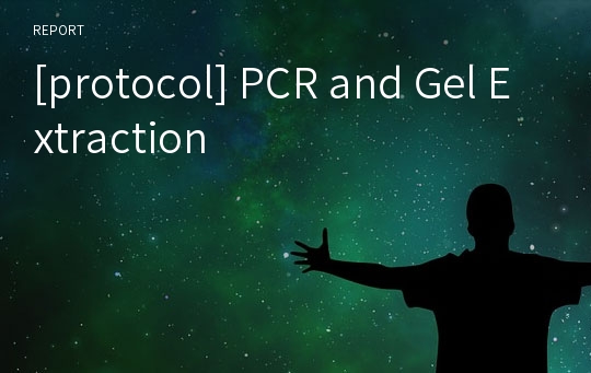 [protocol] PCR and Gel Extraction