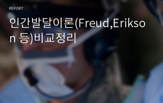 인간발달이론(Freud,Erikson 등)비교정리