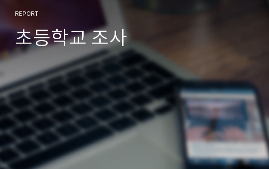 초등학교 조사