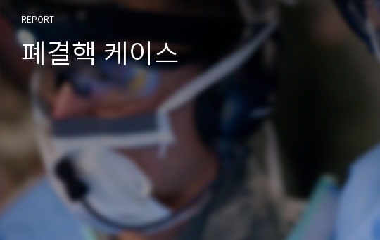 폐결핵 케이스