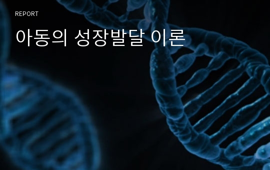 아동의 성장발달 이론