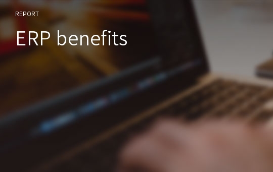 ERP benefits