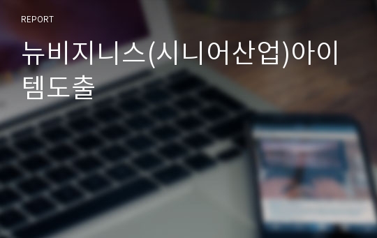 뉴비지니스(시니어산업)아이템도출