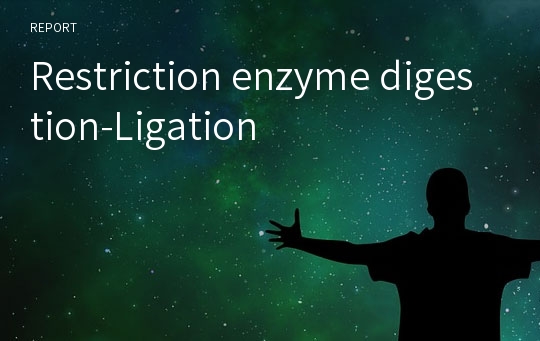 Restriction enzyme digestion-Ligation